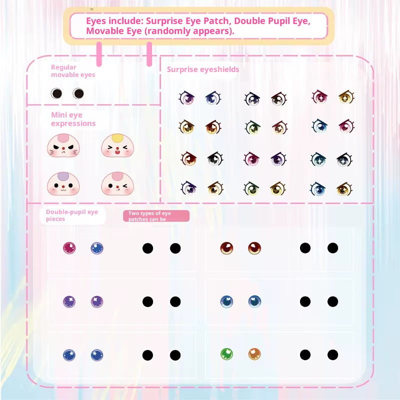 Baby Three Super Mini Bunny Vinyl Plush Blind Box Cute Bag Pendant Decorative Doll Accessories Keychain Mystery Box Girl Gift